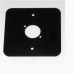 D/Plate single black Punched for 1x d panel black